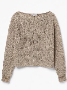 Women's Chunky Knit Crewneck Sweater - Size Medium